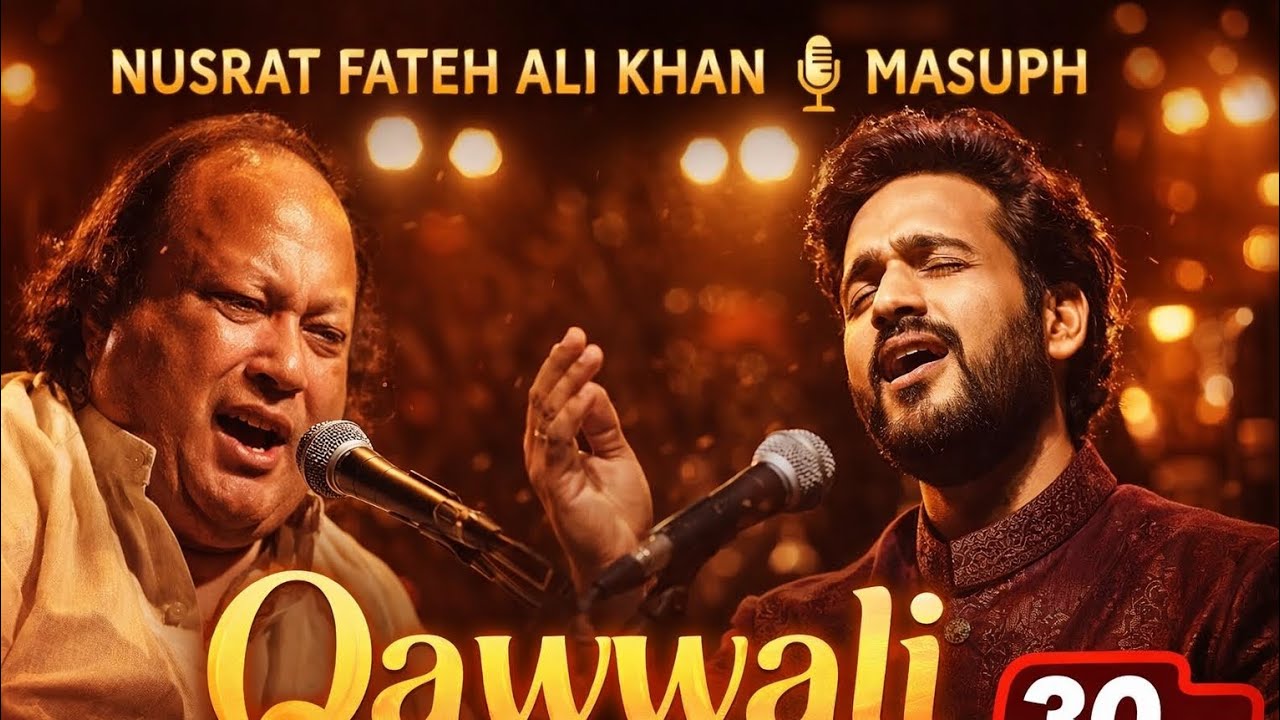 Nusrat Fateh Ali Khan x Masuph Qawwali Mashup | 30 Minutes Soul Touching Music |Relaxing Qawwali Mix