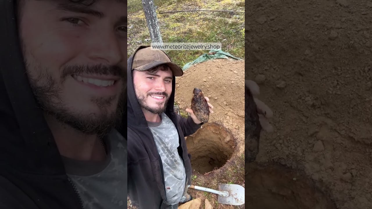 THIS IS HOW METEORITE HUNTING LOOKS LIKE #crystals #crystallized #meteorite #geology #metaldetecting