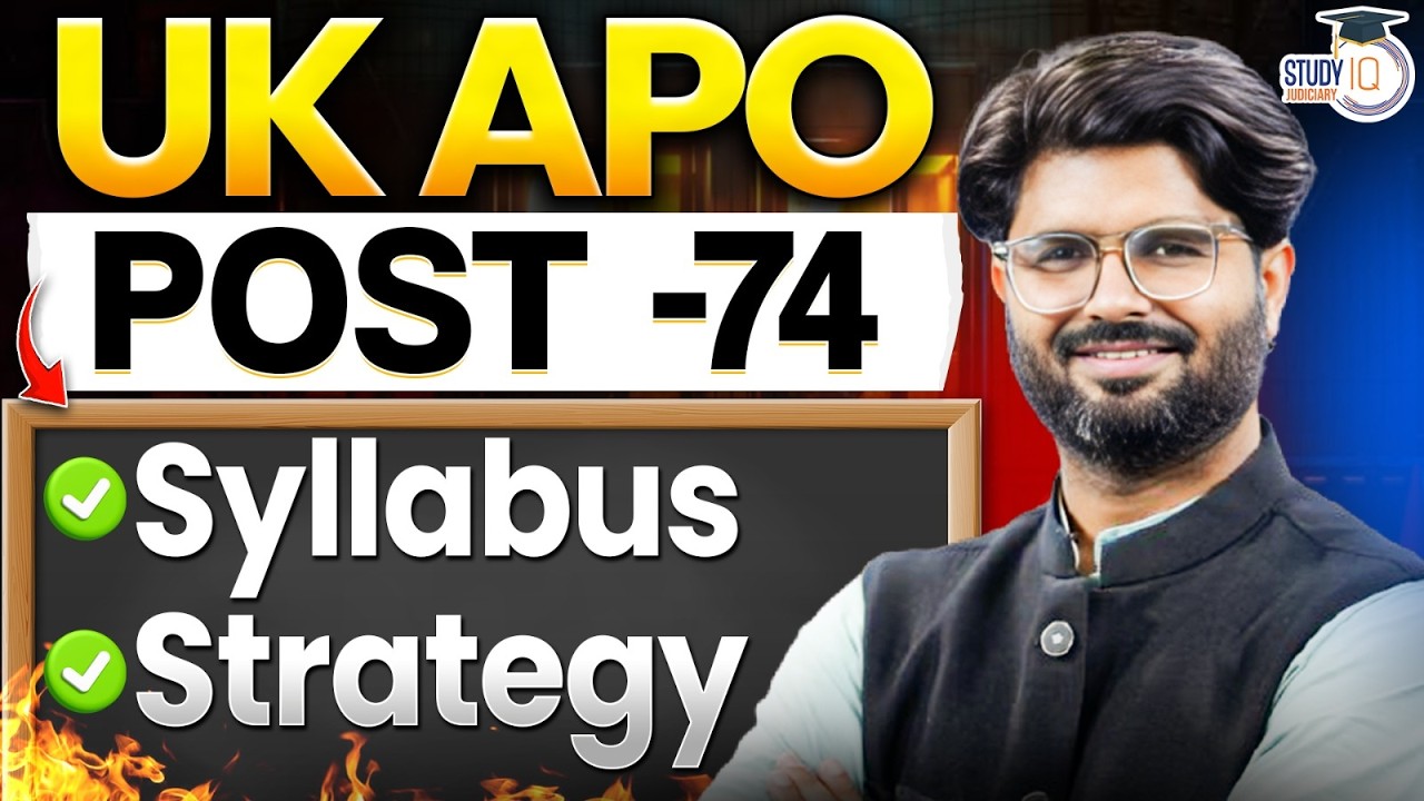 Uttarakhand APO 2026: 74 Posts Strategy & Full Syllabus | Uttarakhand APO Exam | By Shashank Sir