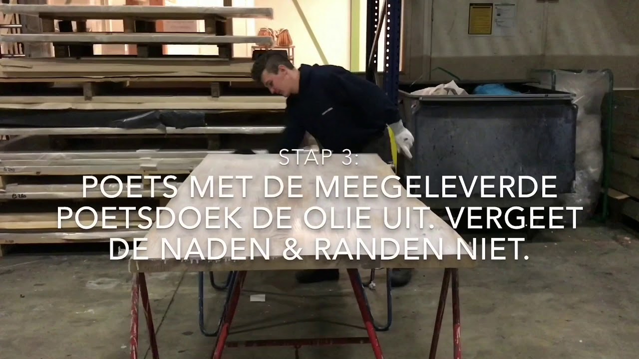 Instructievideo landelijk eettafel kleuren met kleurolie.