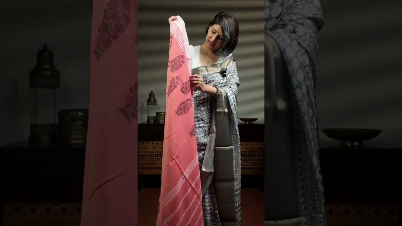 The Best Cotton handblock sarees by M0U PRINTS/9831575641 whatsApp connect 98315 75641 