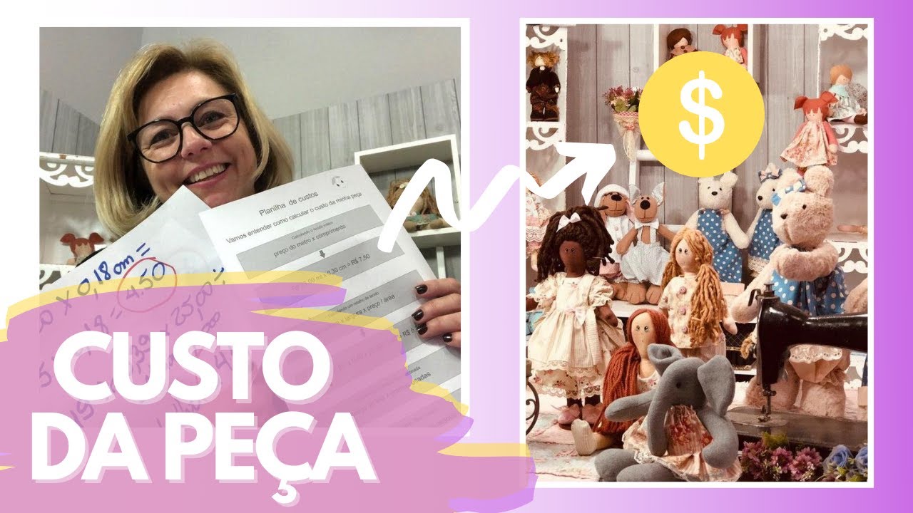 COMO CALCULAR O CUSTO DE QUALQUER PEÇA + PLANILHA PARA BAIXAR | Drica TV
