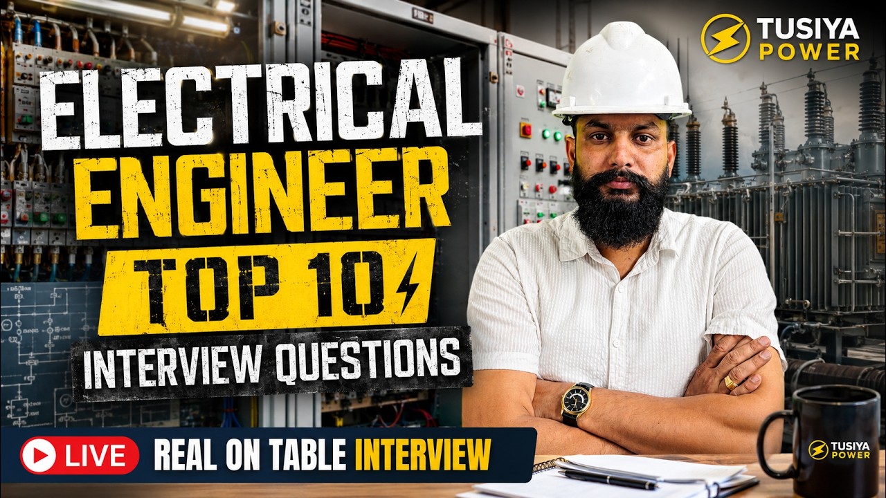 Electrical Engineer Interview Top 10 Questions | Live Mock Interview