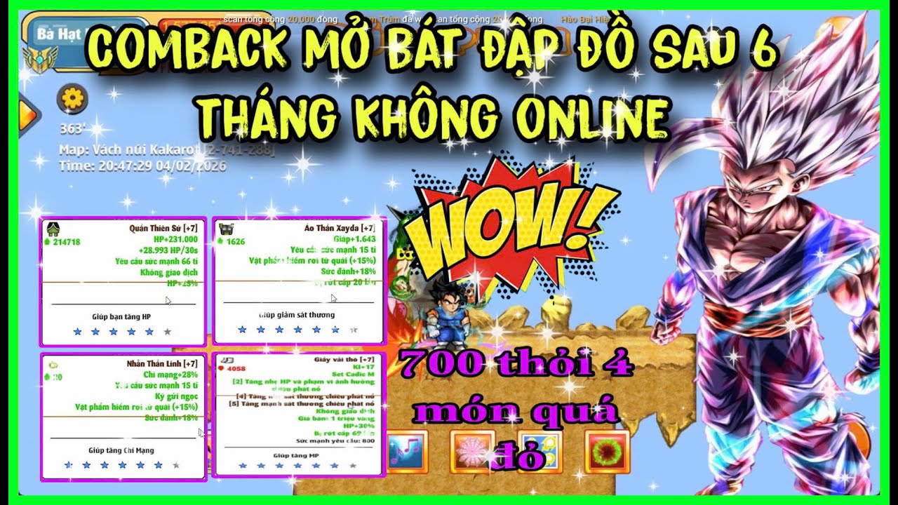 Ngọc Rồng Online - Comback Làm Clip Đợi Sv15 , Cầm 30 Tỉ Đi Đập Đồ Không Ngờ ADMIN Vẫn Thương
