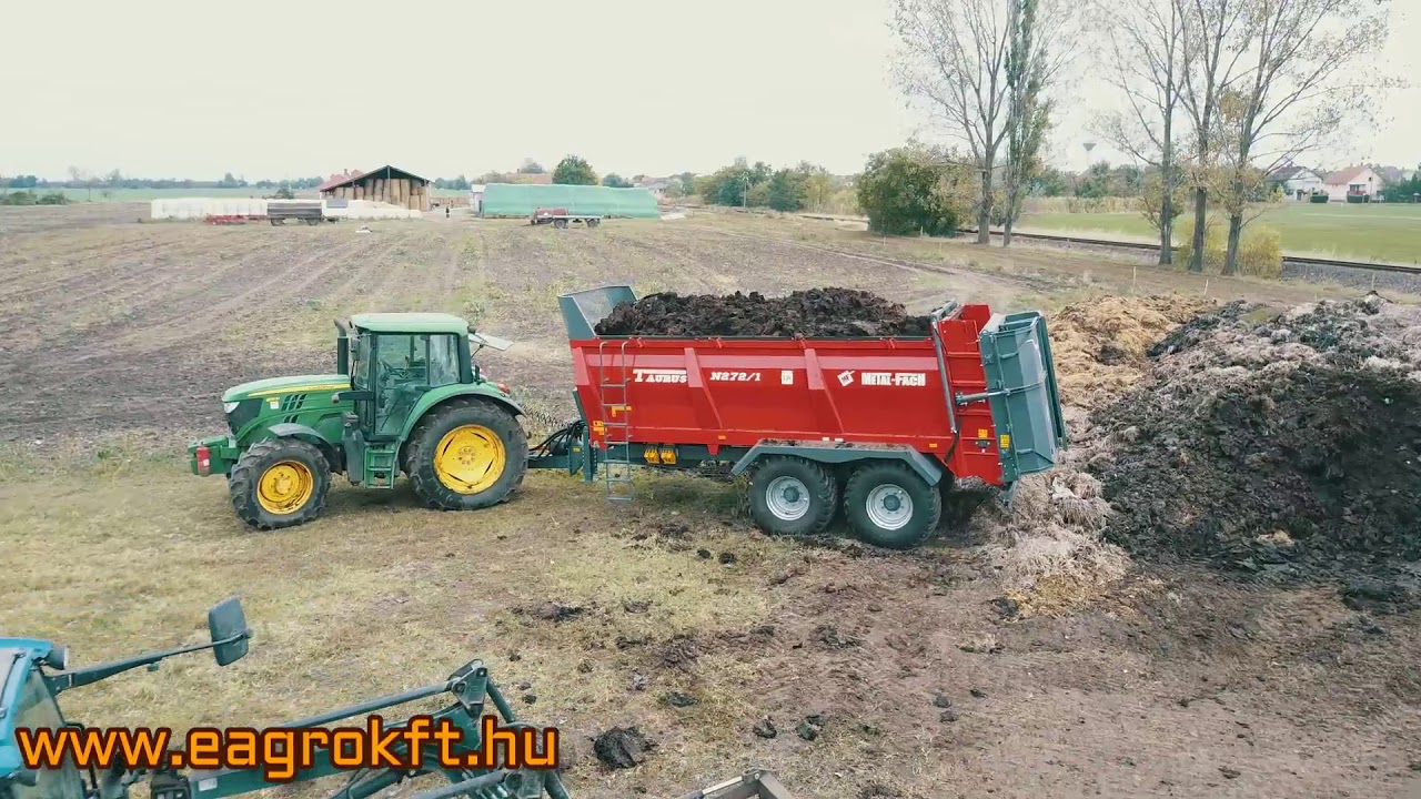 Metal-Fach-N272/1 szervestrágyaszóró jászapátin az EAgroKft-től ! John Deere 6115 M