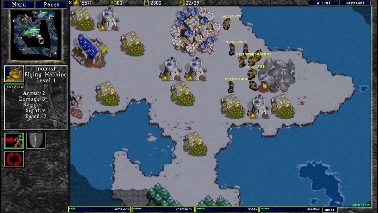 Warcraft 2 A Continent to Explore 1v1 u8t3io3p vs AA.NoobNiko