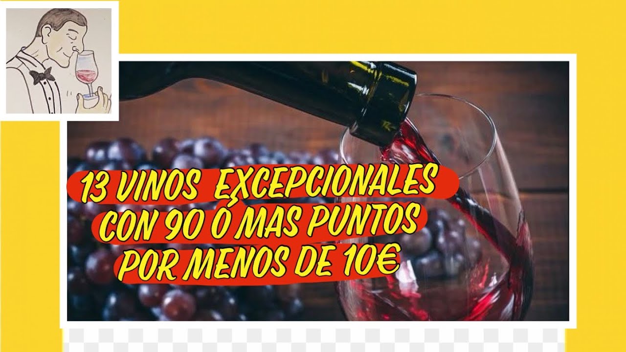 (263) 13 VINOS EXCEPCIONALES  con 90 o más PUNTOS PARKER  a MENOS DE 10€