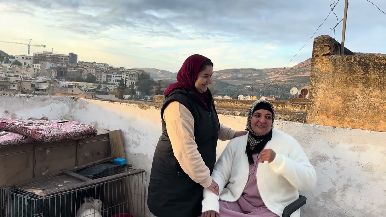  كنت تعبانة بزاف… وهاد اللقاء بدل كلشي	 😍 جلسة مع ولدي فوق السطح 🥰 أحلى دواء للنفس