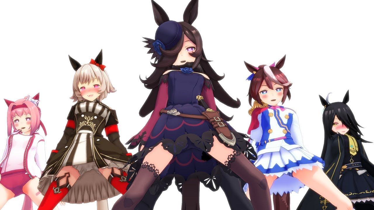 【ウマ娘MMD】一回懐かれたら墓まで付いてきそうな5人で『gentleman』踊ってみた。
