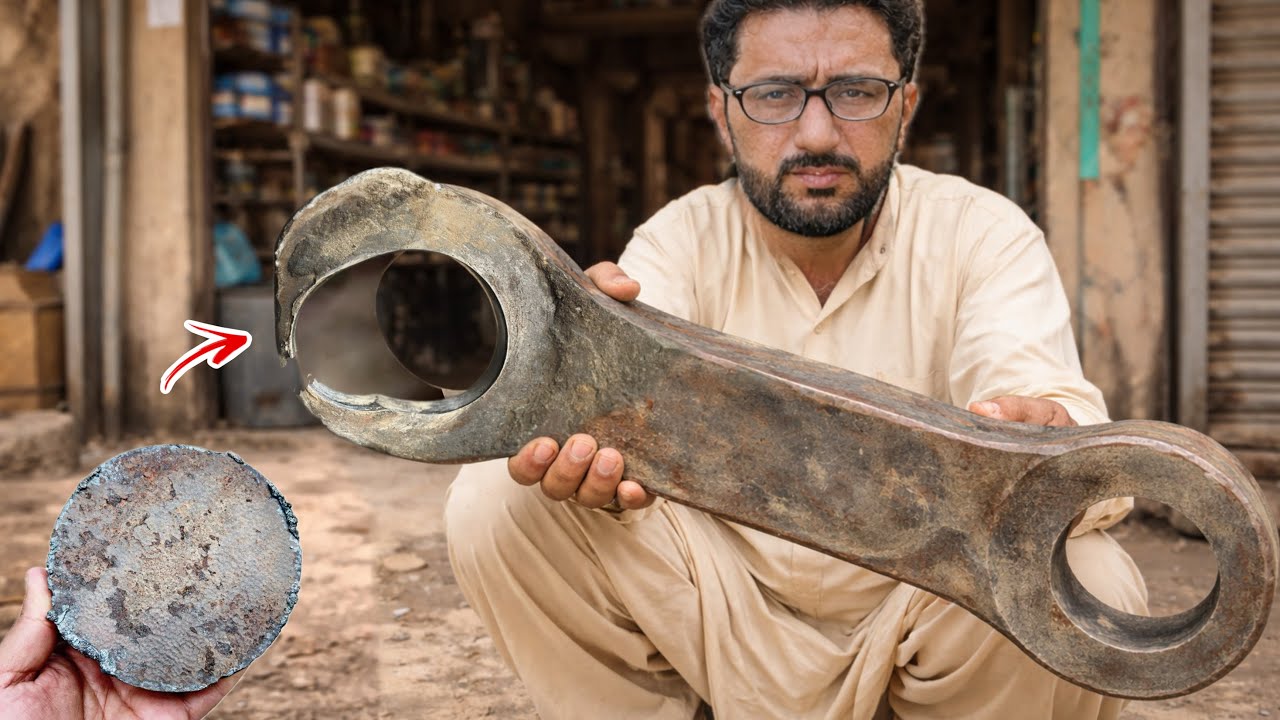 Amazing Heavy Machinery Excavator Broken Link Restoration Process | Excavator Link Rebuild 