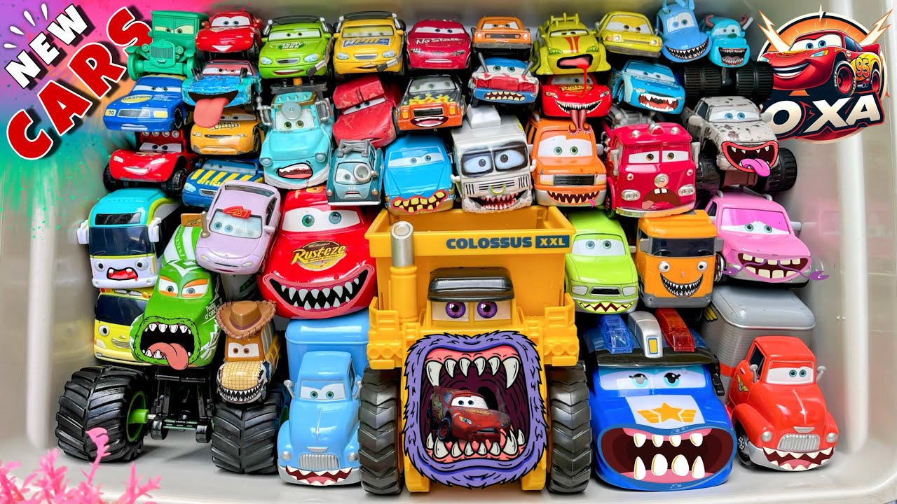 Disney Pixar Cars Unboxing Review | Lightning McQueen, Tow Mater, Chick Hicks, Sally Carrera, Cruz