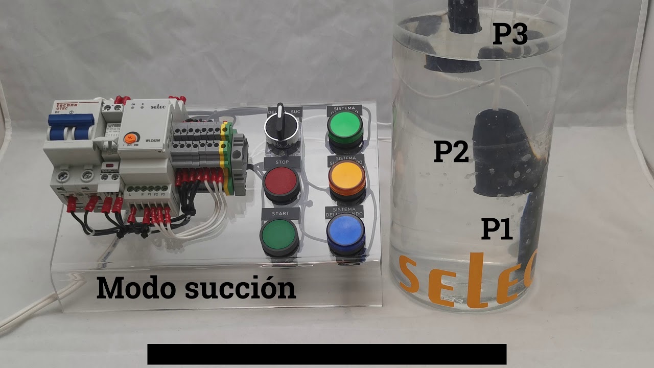 Relevador de control de nivel, Selec WLCA2M1, Demostración