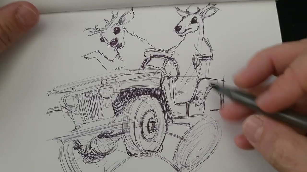 Inktober No. 5 - “Deer.” 🦌