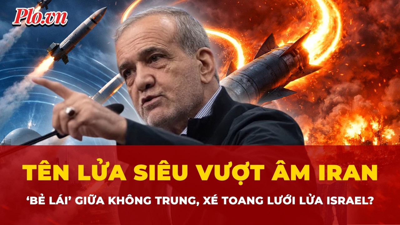 Khoảnh khắc tên lửa siêu vượt âm Iran ‘bẻ lái’ giữa không trung, xé toang lưới lửa Israel?