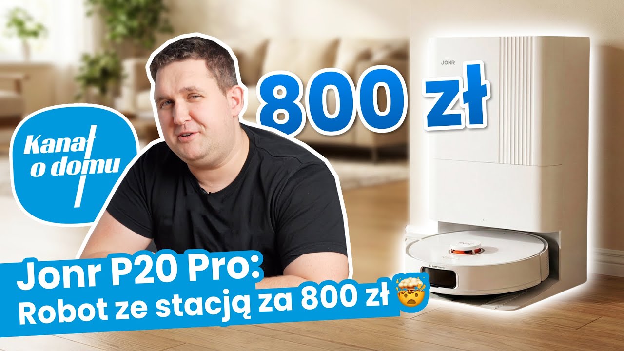 Robot ze stacją za 800 zł. 🤯 Co potrafi Jonr P20 Pro?