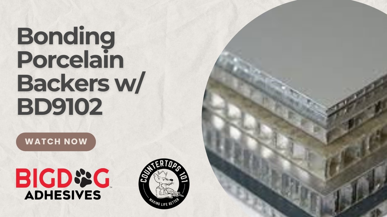 Bonding Backer to Porcelain with BD 9102