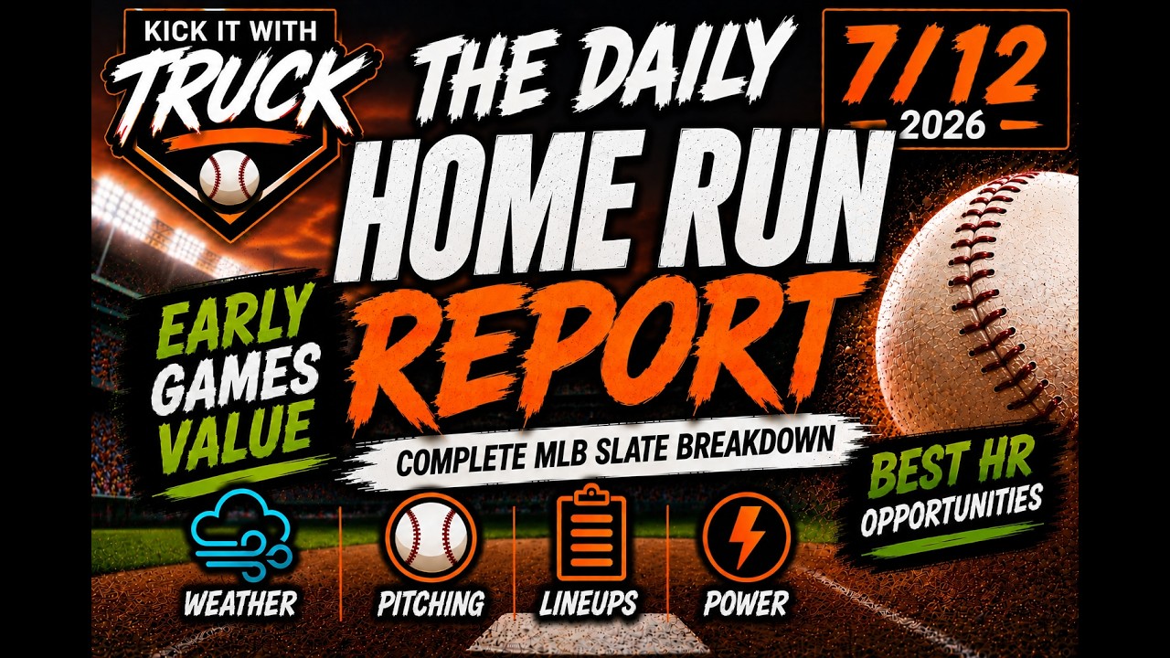 Best Home Run Bets Today (7/12) | Complete MLB Home Run Report