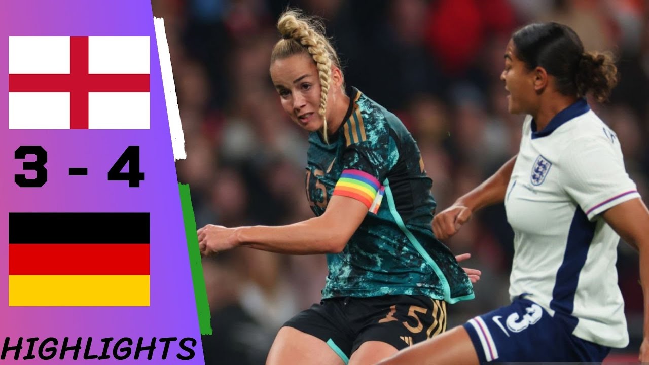 England vs Germany | Women's International Friendly - Highlights & All Goals 2024