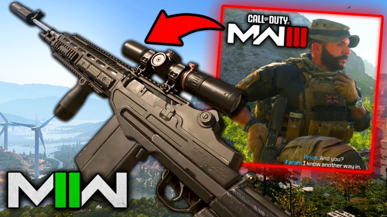 Capt. Price M14 EBR-RI from MWIII "Payload" Mission in Modern Warfare 2 Gameplay