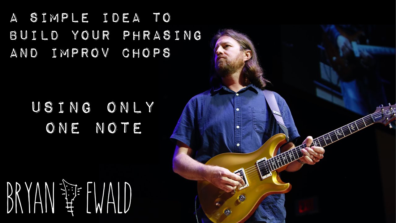 Free guitar tip - improve phrasing & break out of playing ruts with only 1 NOTE - no fancy theory