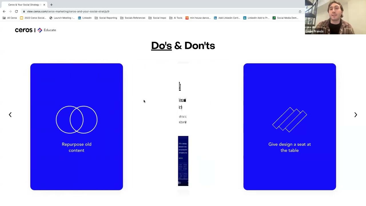 Social Strategy Do's