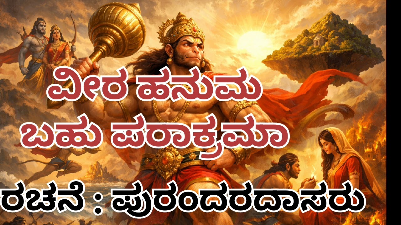 ವೀರ ಹನುಮ ಬಹು ಪರಾಕ್ರಮಾ | ರಚನೆ : ಪುರಂದರದಾಸರು 