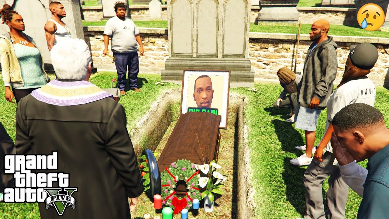 GTA 5 - I Attended CJ's FUNERAL (secret event)