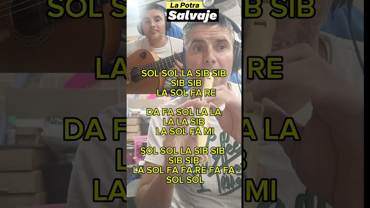 La Potra Salvaje (Flauta Notas)