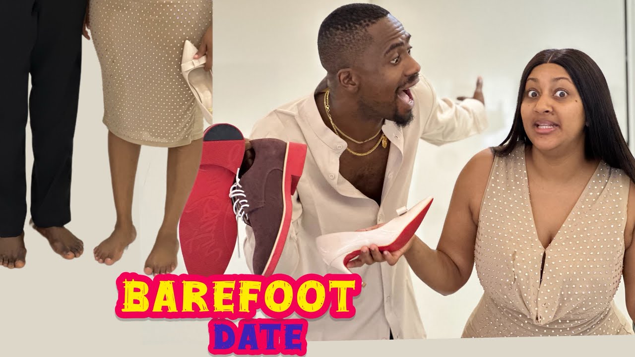 We went on a date without shoes