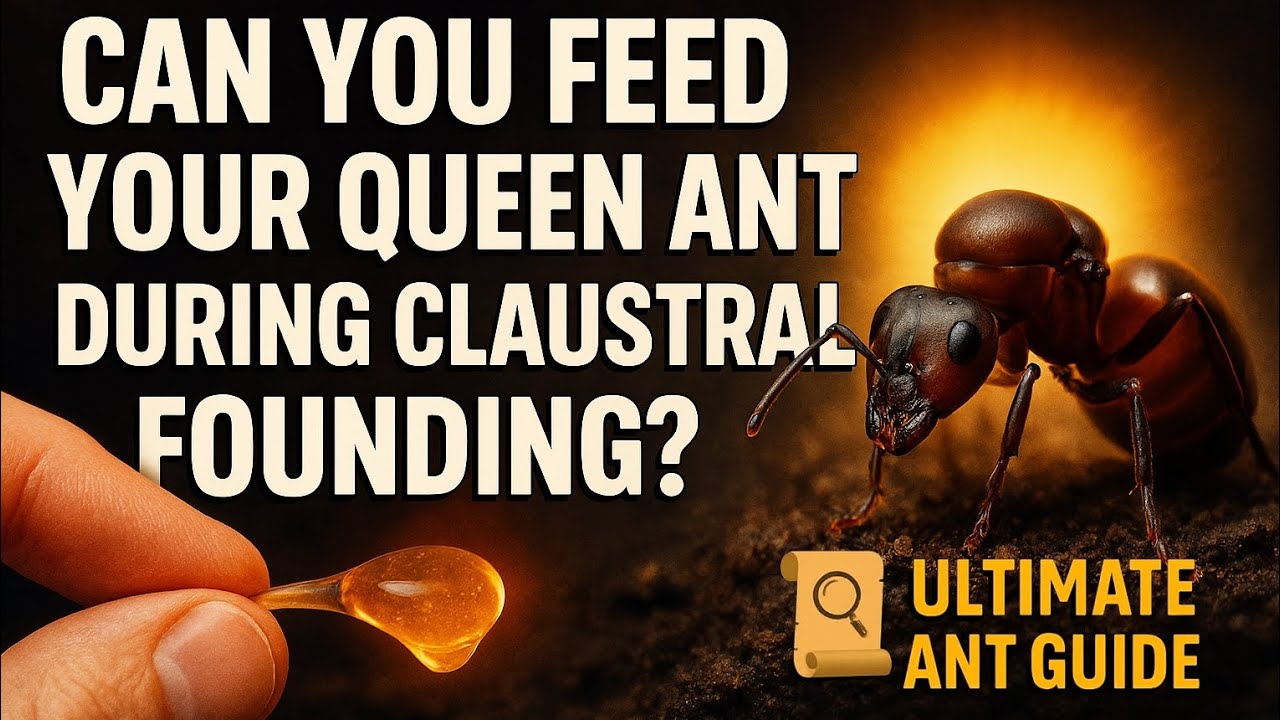 Should You Feed Your Queen Ant During Claustral Founding ? (The Truth Might Surprise You !)