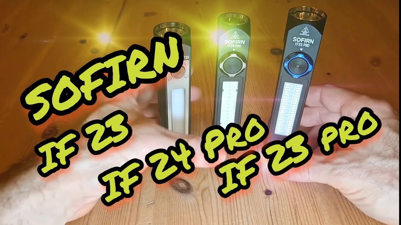Sofirn IF23 IF24 Pro IF23 Pro Vergleich Review Beamshots LED Taschenlampe flashlight comparison RGB