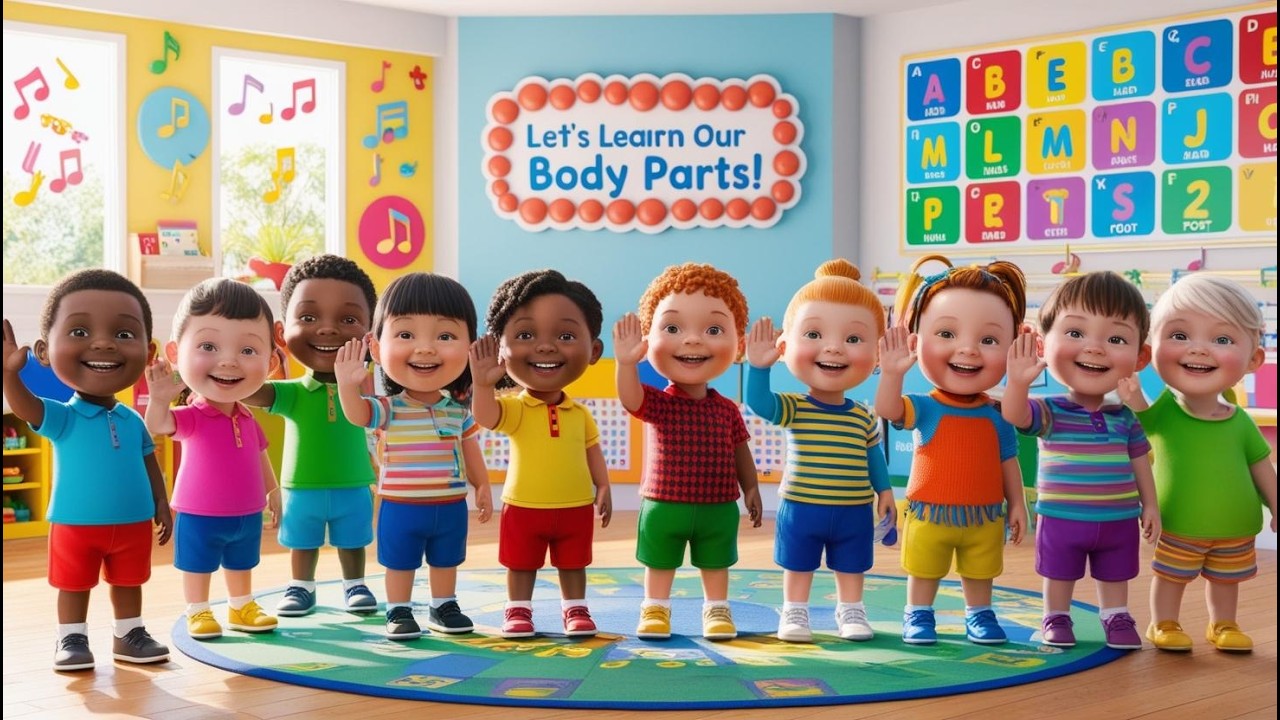 Body Parts Song for Kids | Move My Body, Point with Me! | Learn Head, Hands, Feet & More