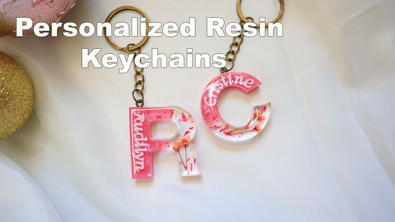 Personalized Resin Keychains for Beginners | Resin Letter keychains | Alphabet Keychain