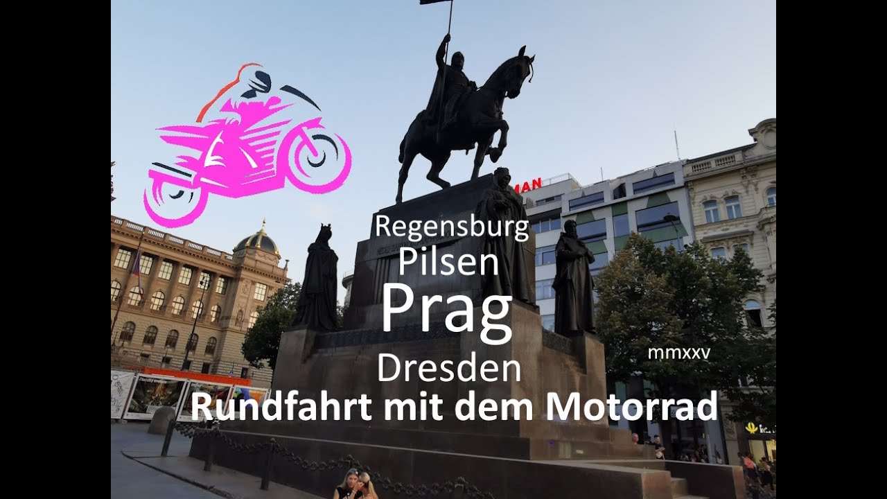 2025 - Dresden - Prag - Regensbg mit der Vstrom 650