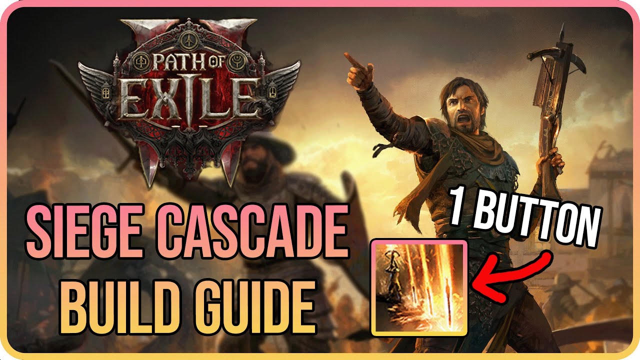 MELT Entire Screens with ONE Button - Siege Cascade Tactician Build Guide - Path of Exile 2