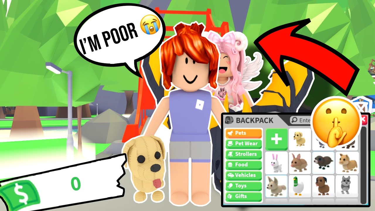 Disguising My Self As A Poor Noob To Get RICH In Adopt Me! *CRAZY*