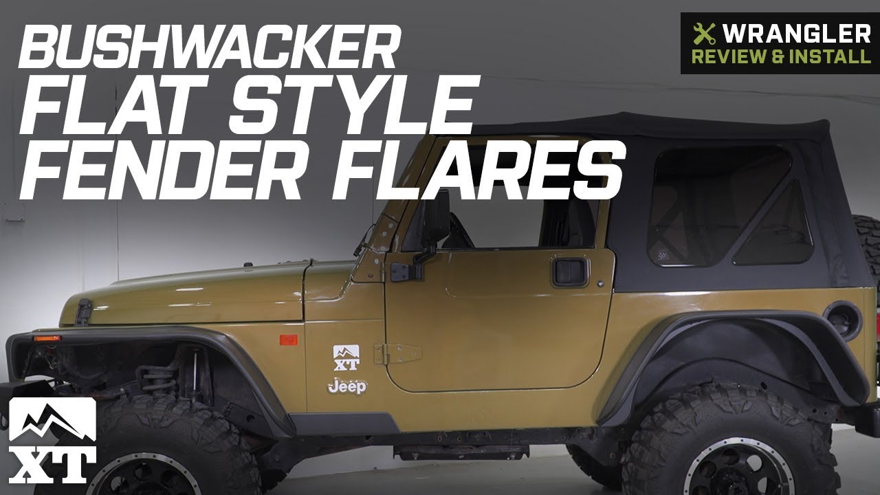 Jeep Wrangler Bushwacker Flat Style Fender Flares (1997-2006 TJ) Review & Install
