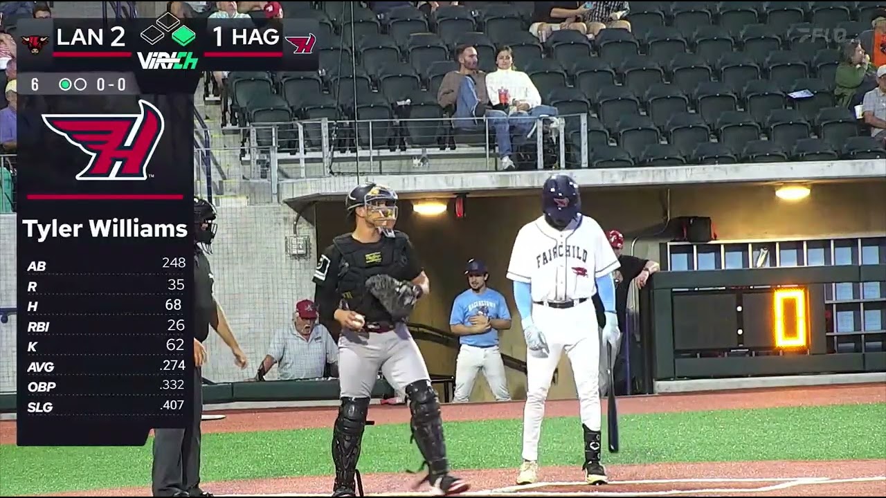 Mason Walker first professional hit in ALPB vs Lancaster.  110mph.
