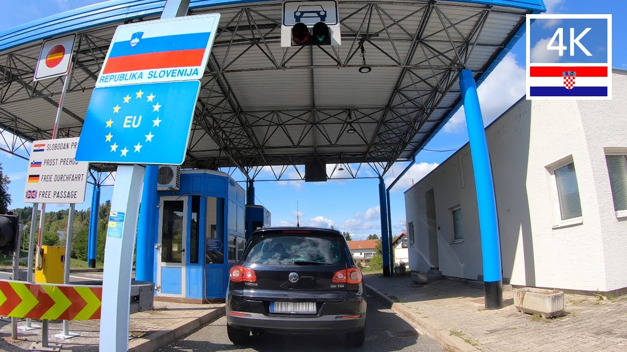 From Zagreb Croatia to the Border of Slovenia 🇭🇷-🇸🇮  EU Border Crossing