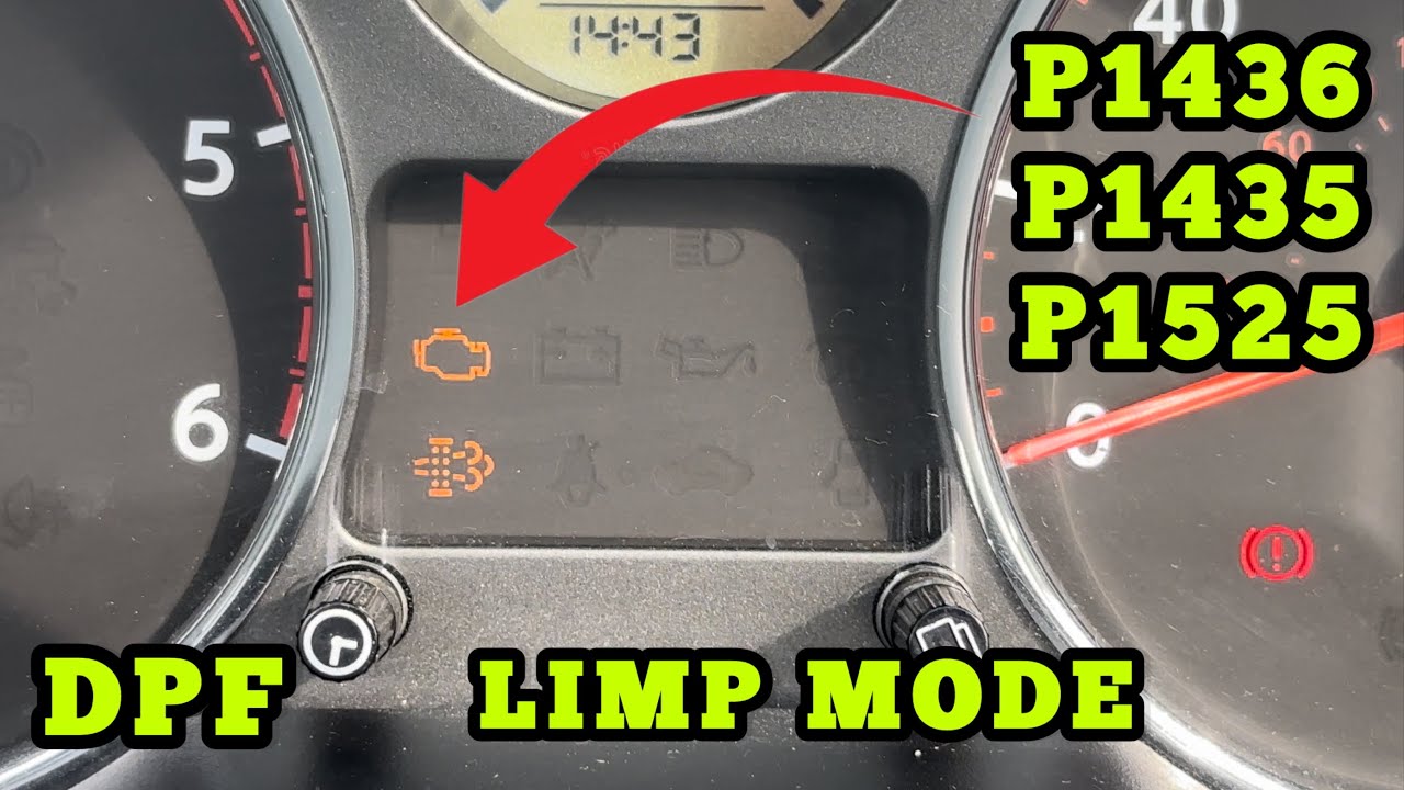 Контрольная лампа двигателя Nissan DPF P1436 P1435 P1525 ASCD Дизельный сажевый фильтр Регенерация Limp