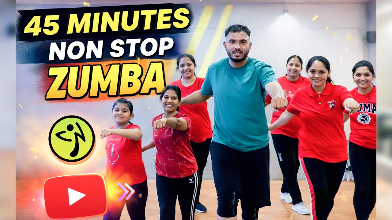 45 Minutes Exercises For Weight Loss | Dance + Zumba + Cardio | Step-N-Rise