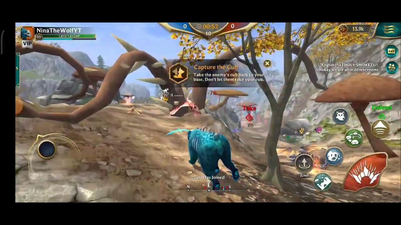 Doing Capture the cub pvp on wolf tales
