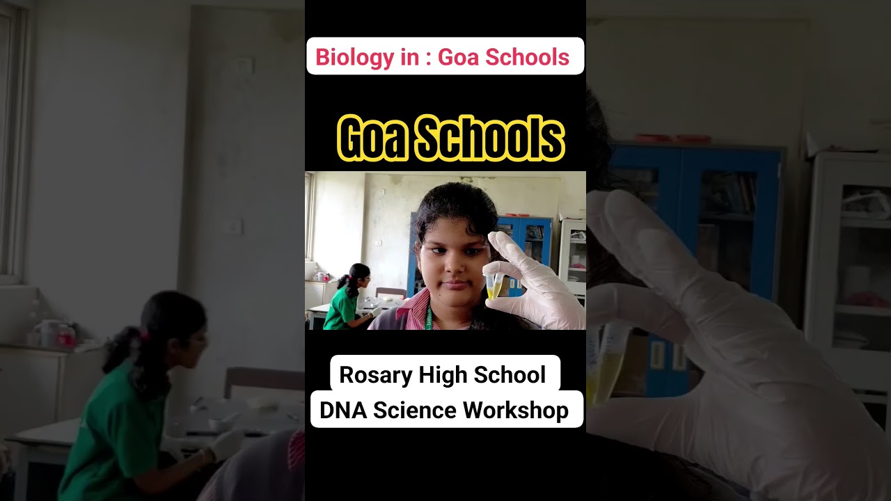 Goa School, Goa Education,  Rosary High School  , Goa Student, Science Experiments,  India DNA Work