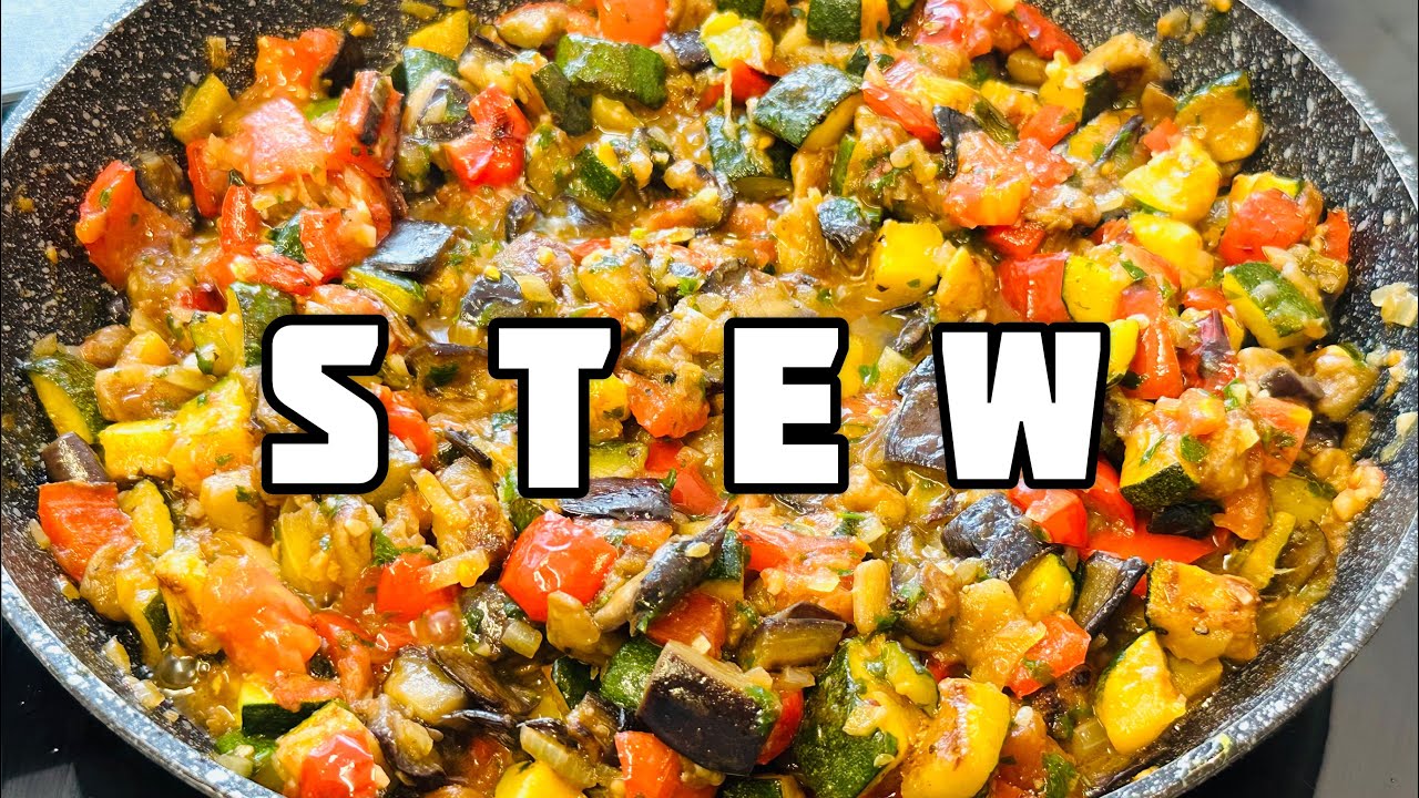 Courgette, Aubergine, Tomato end Pepper STEW | Healthy and useful food