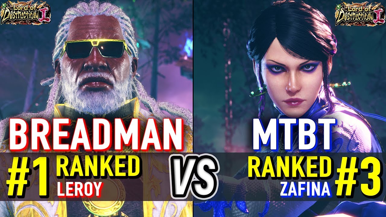 T8 🔥 BREADMAN (#1 Ranked Leroy) vs MTBT KAGEMARU (#3 Ranked Zafina) 🔥 Tekken 8 High Level Gameplay