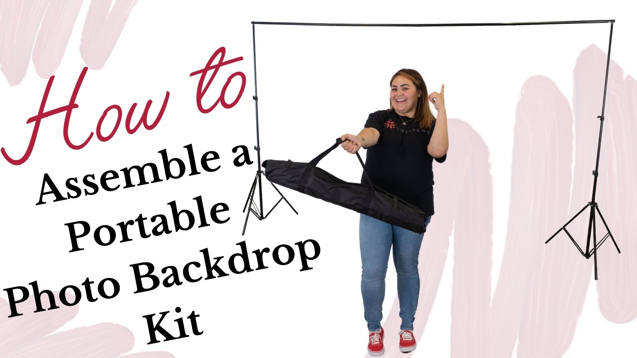 How to Assemble a Portable Photo Backdrop Kit
