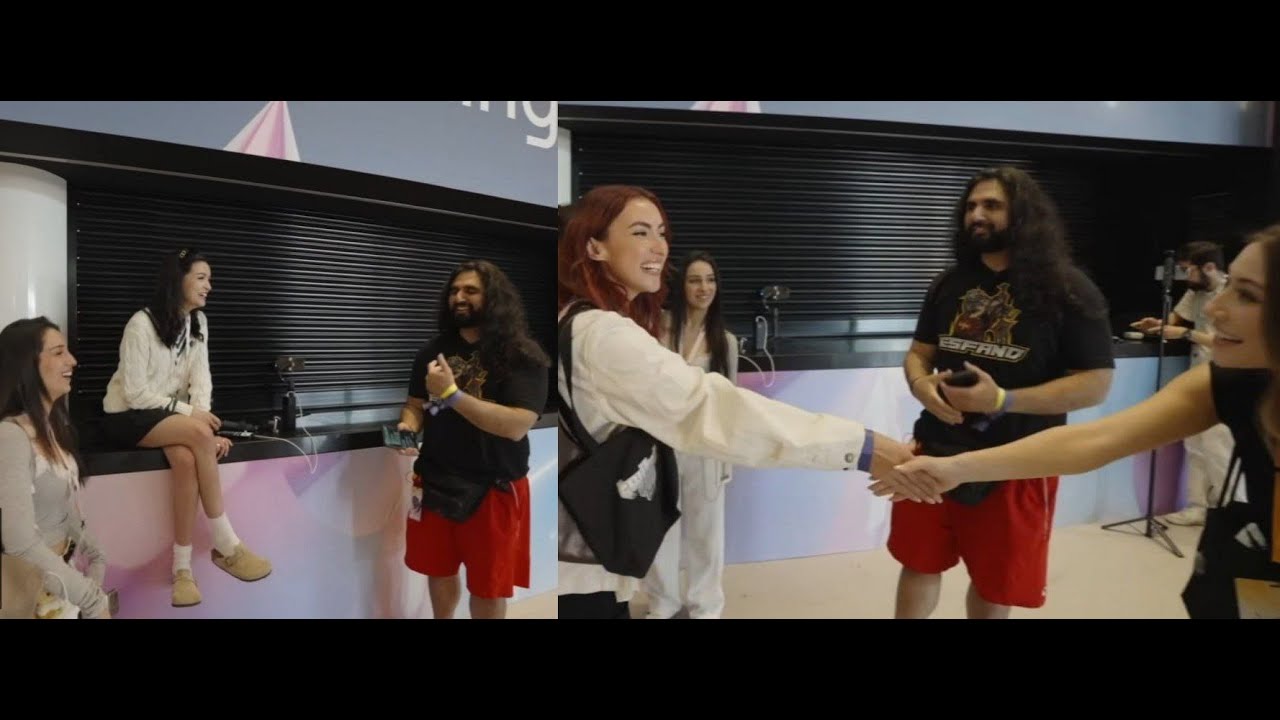 Nora Clara Innes Acie met with Esfand & Sasha at Twitchcon Rotterdam!