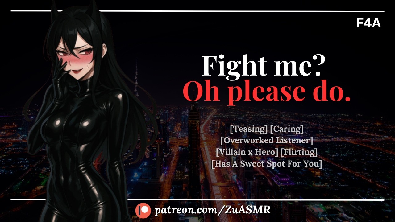 Flirtatious Villain Doesn’t Want To Leave You Alone |F4A| Caring| Teasing| Overworked Listener| ASMR