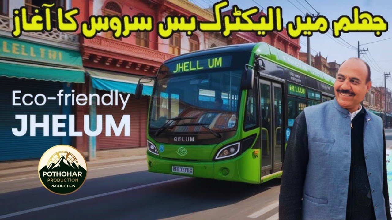 CM Punjab Maryam Nawaz Launches 15 Green Electric Buses in Jhelum