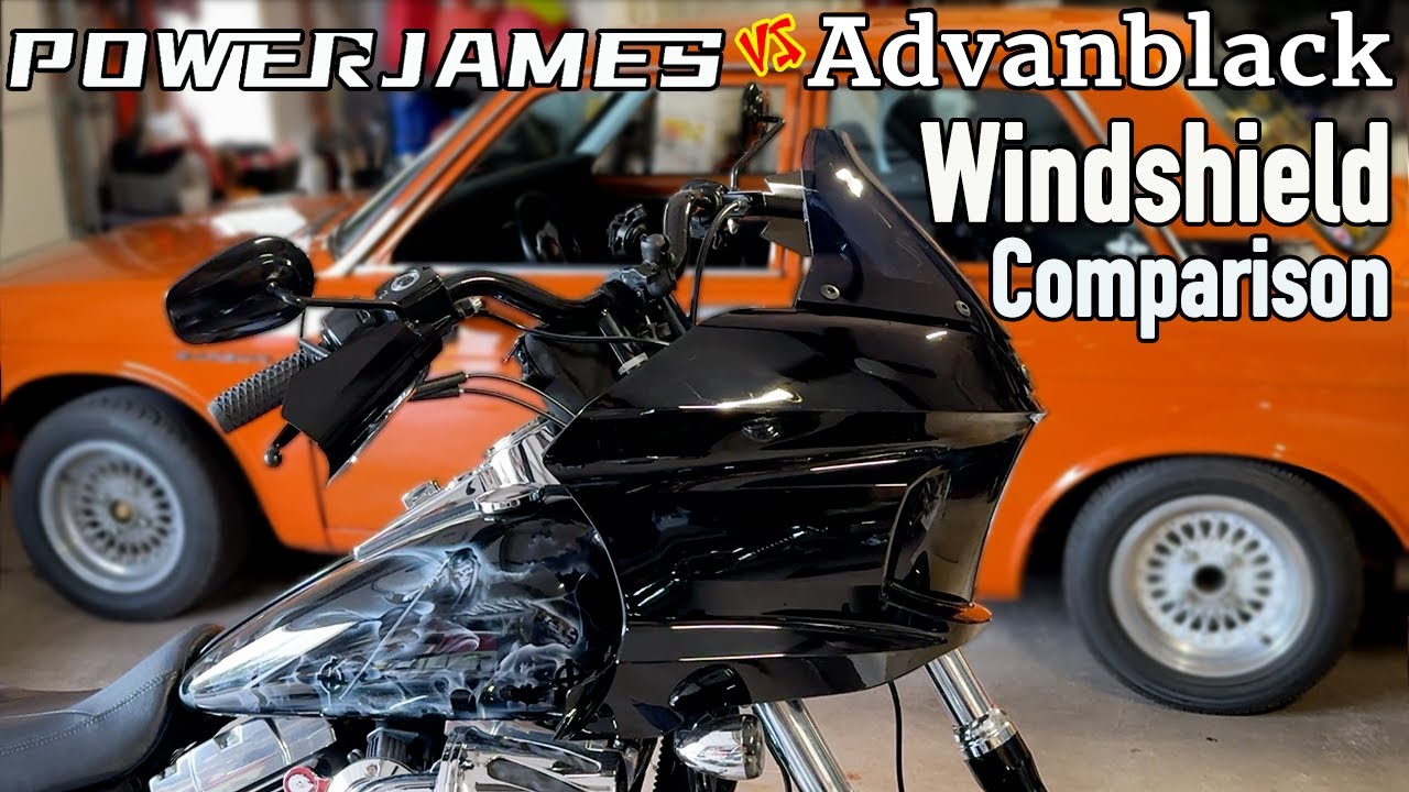 Power James / AdvanBlack Lowrider ST Fairing Windshield Comparison